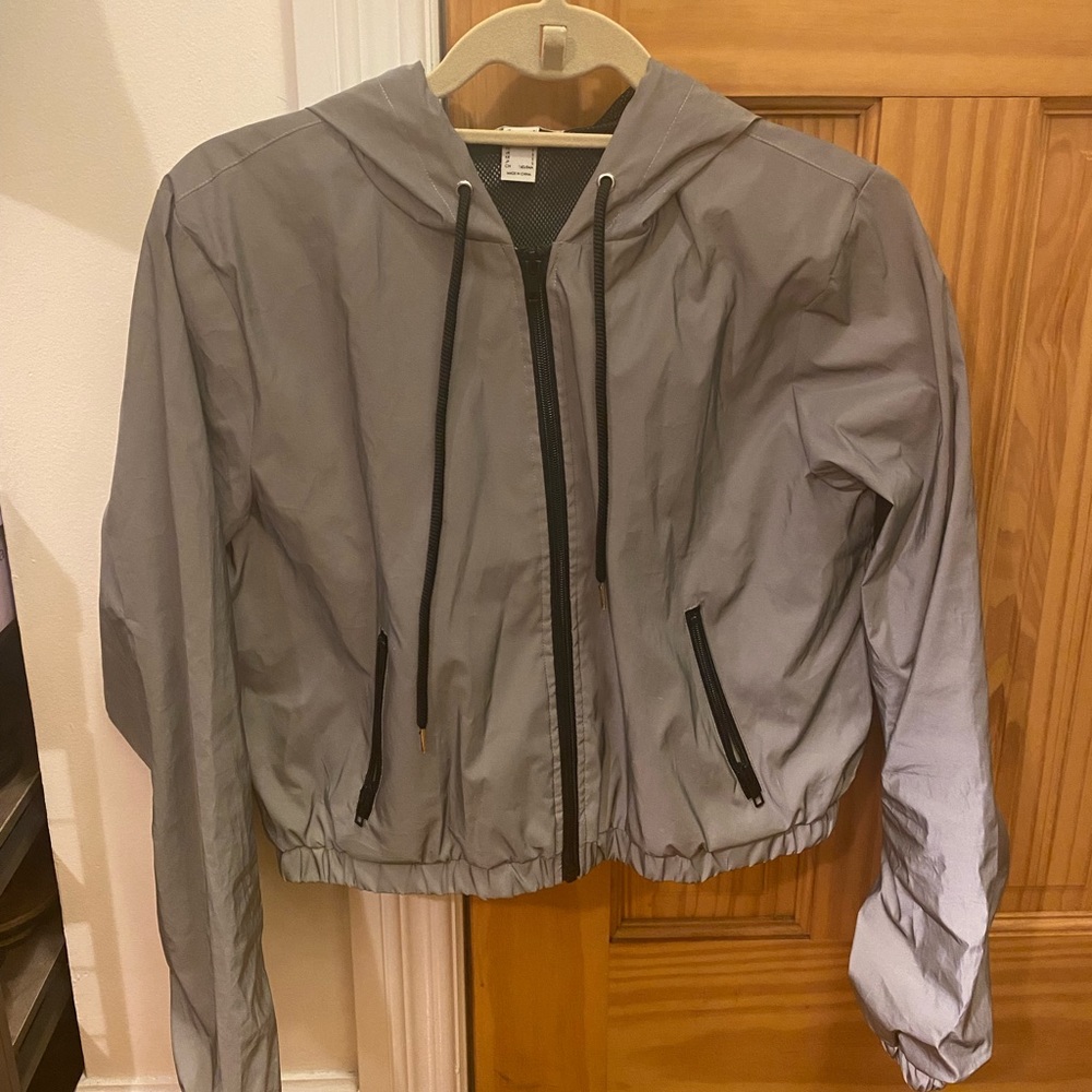 NWT Reflective Crop Jacket